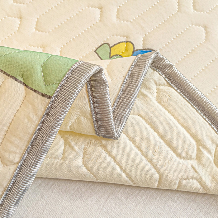 91家纺网 家纺一手货源 找家纺 富馨莱 2025新款A类凉感丝空气纤维凉席学生款 小恐龙