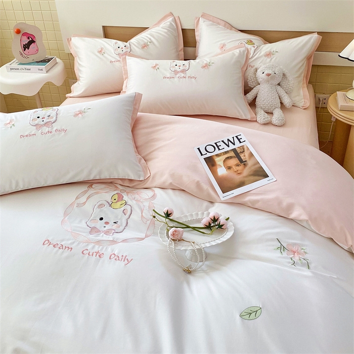 91家纺网 家纺一手货源 找家纺 （总）鼎飞 2025新款长绒棉新款卡通四件套