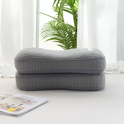 91家纺网 家纺一手货源 找家纺 （总）仁宇枕业2025新款新品 全棉磨毛全荞麦枕头韩式砂洗全荞麦枕头枕芯