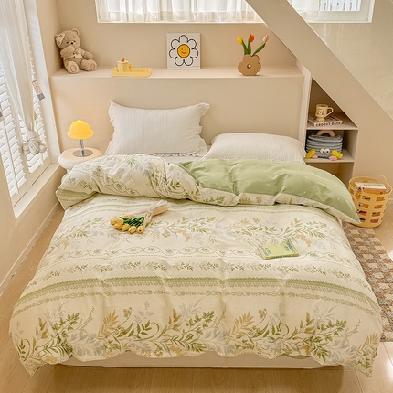 91家纺网 家纺一手货源 找家纺 （总）绵庭家纺 2025新款12868全棉套件单品系列二单被套