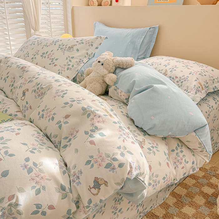 91家纺网 家纺一手货源 找家纺 绵庭家纺 2025新款12868全棉套件单品系列二四件套 温暖思绪