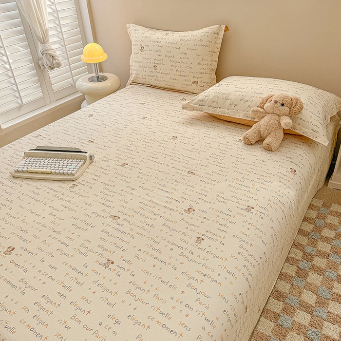 91家纺网 家纺一手货源 找家纺 绵庭家纺 2025新款12868全棉套件单品系列二单床单 旺仔派