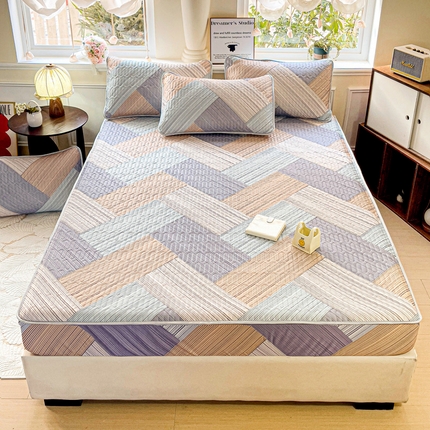 富馨莱 2025新款A类凉感丝空气纤维凉席床笠款 小确幸