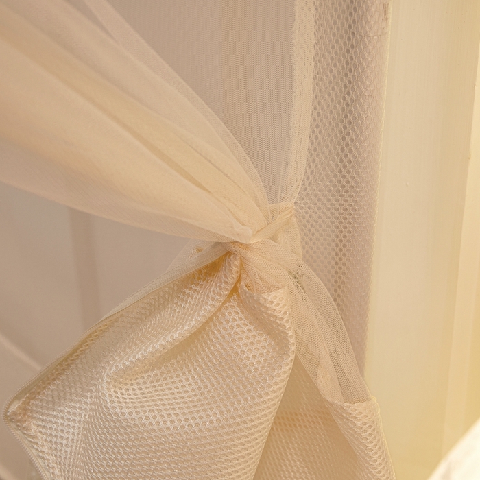 91家纺网 家纺一手货源 找家纺 （总）梦尔佳蚊帐 2025新款双层花边床笠式三开门蚊帐-858怜香惜玉系列