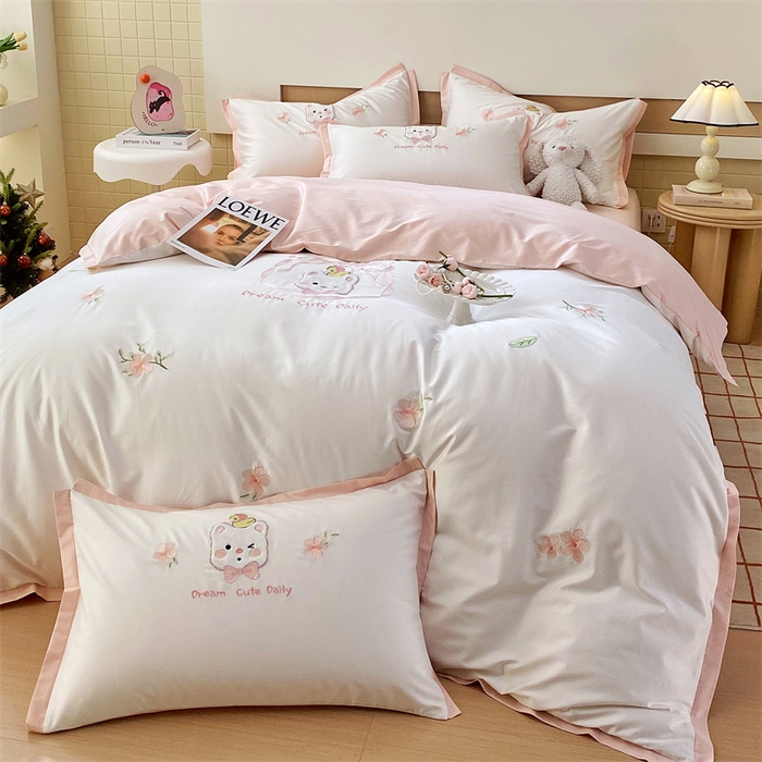 91家纺网 家纺一手货源 找家纺 （总）鼎飞 2025新款长绒棉新款卡通四件套