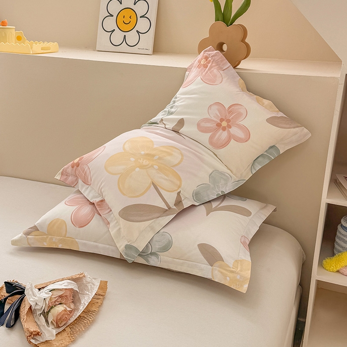 91家纺网 家纺一手货源 找家纺 绵庭家纺 2025新款12868全棉套件单品系列二单枕套 优朵