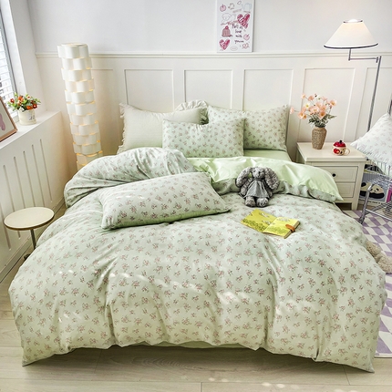 91家纺网 家纺一手货源 找家纺 （总）汣沐生活 2025新款针织棉印花款四件套