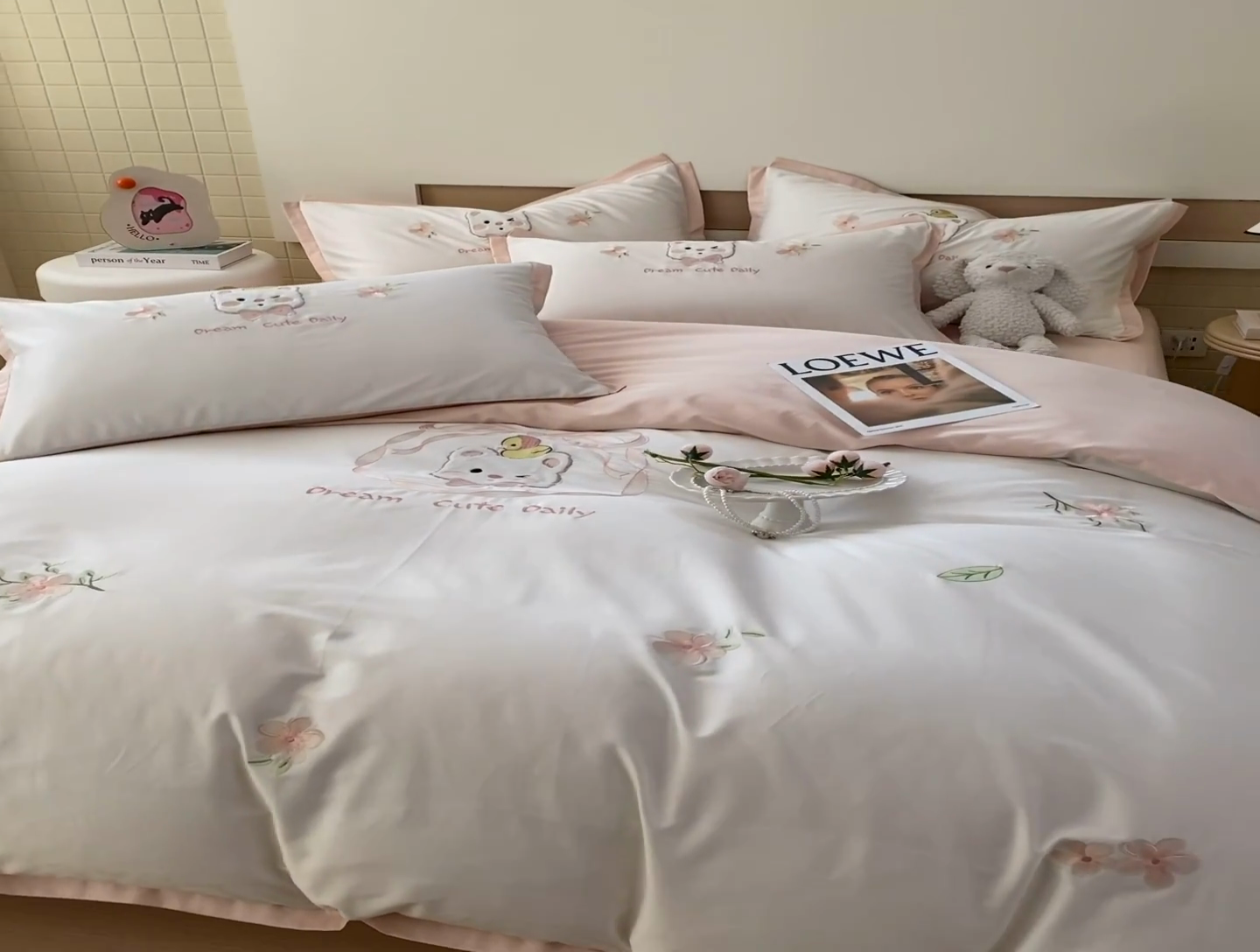 91家纺网 家纺一手货源 找家纺 （总）鼎飞 2025新款长绒棉新款卡通四件套