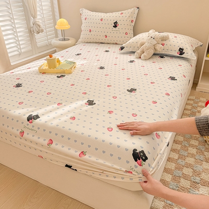 91家纺网 家纺一手货源 找家纺 （总）2025新款12868全棉套件单品系列二单床笠