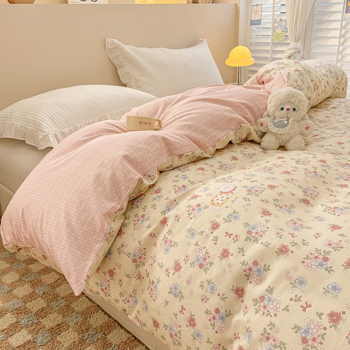 91家纺网 家纺一手货源 找家纺 （总）绵庭家纺 2025新款12868全棉套件单品系列二单被套