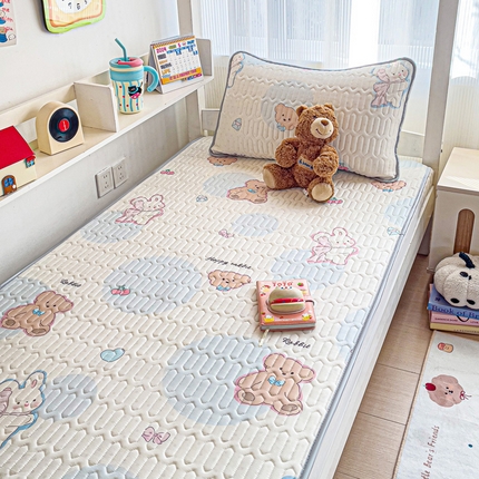 91家纺网 家纺一手货源 找家纺 （总）富馨莱 2025新款A类凉感丝空气纤维凉席学生款