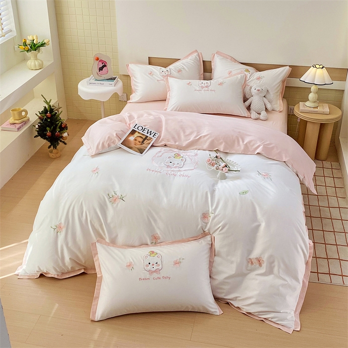 91家纺网 家纺一手货源 找家纺 （总）鼎飞 2025新款长绒棉新款卡通四件套