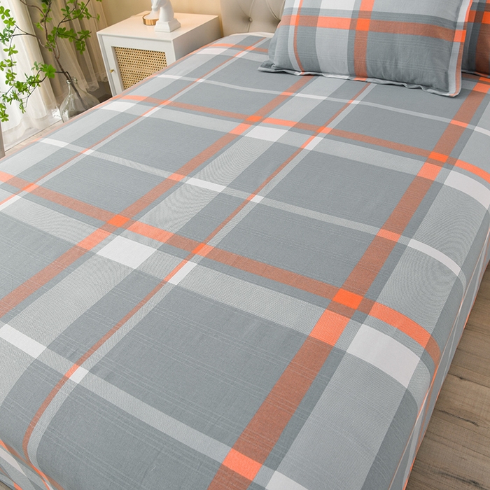 91家纺网 家纺一手货源 找家纺 润淳家居 2025新款老粗布三件套及单品 华锦格 灰