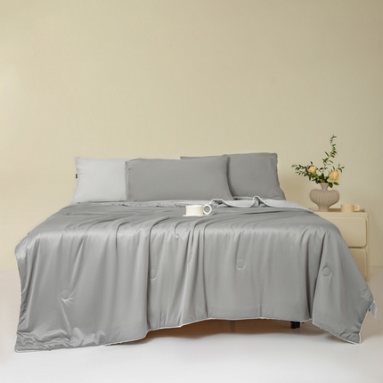 91家纺网 家纺一手货源 找家纺 （总）莱登卡奴 2025新款A类云母凉感丝豆豆被夏被凉席系列-单夏被