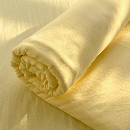 91家纺网 家纺一手货源 找家纺 曼谷家纺 2025新款软糯毛巾绣水洗棉床单床笠枕套纯色床单床笠枕套单品 水洗-芝士