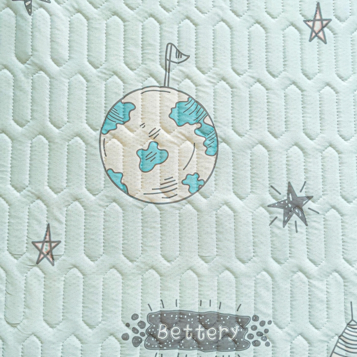 91家纺网 家纺一手货源 找家纺 富馨莱 2025新款A类凉感丝空气纤维凉席学生款 太空蓝