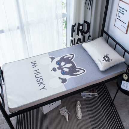 宅部落 2025新款学生冰丝席单人宿舍席子凉席 哈士奇