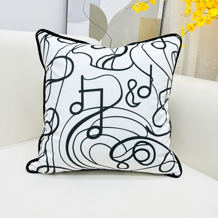 91家纺网 家纺一手货源 找家纺 （总）爱家居 2025新款抱枕沙发新中式靠垫轻奢高级感靠枕床头大靠背正方形抱枕套卡通花卉