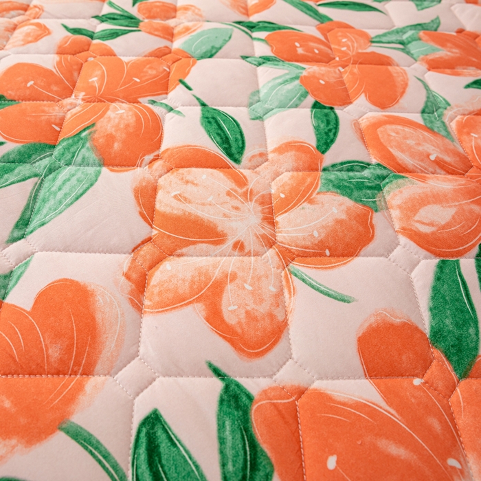 91家纺网 家纺一手货源 找家纺 云玲时尚 2025新款三防磨毛防水夹棉单人枕套 繁花似锦