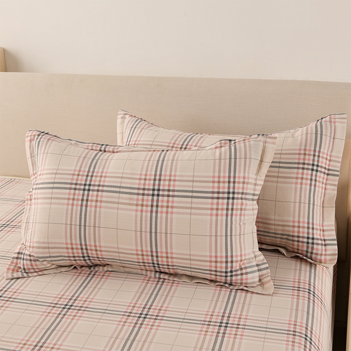 91家纺网 家纺一手货源 找家纺 润淳家居 2025新款老粗布三件套及单品 爱尚格 粉