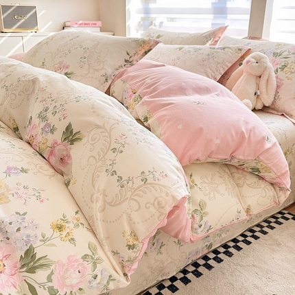 91家纺网 家纺一手货源 找家纺 （总）绵庭家纺 2025新款12868全棉套件单品系列二四件套