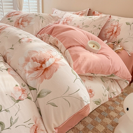 91家纺网 家纺一手货源 找家纺 （总）绵庭家纺 2025新款12868全棉套件单品系列二四件套