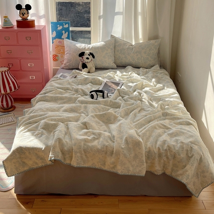 一加一 2025A类全棉有氧双层纱印花夏被 溢彩