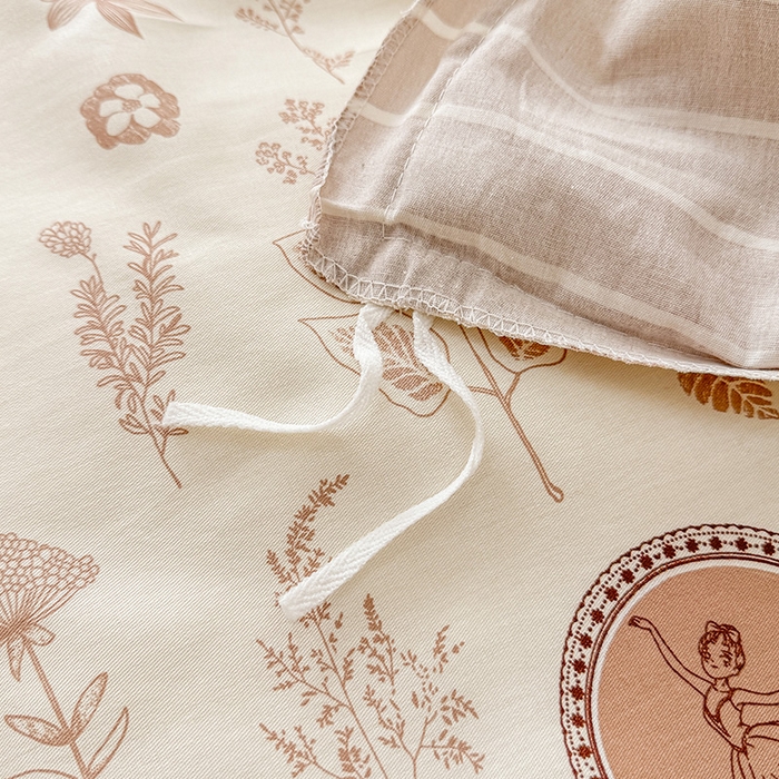 91家纺网 家纺一手货源 找家纺 绵庭家纺 2025新款12868全棉套件单品系列二单被套 烟染秋色