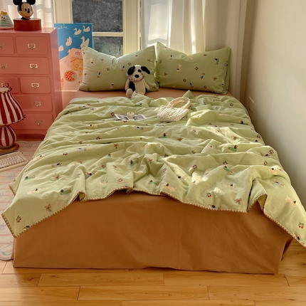 一加一 2025A类全棉有氧双层纱印花夏被 汪汪家族