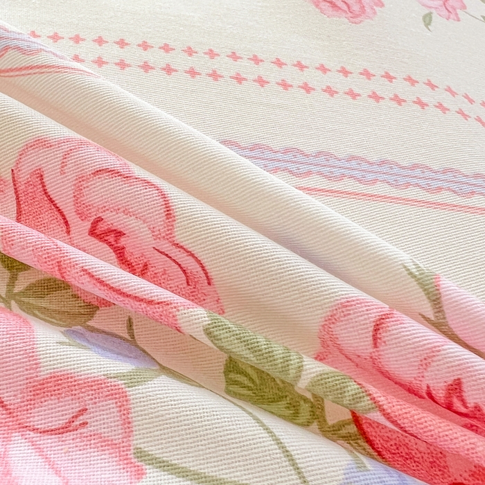 91家纺网 家纺一手货源 找家纺 世爵2025春夏新款全棉纯棉印花系列单床单 床单单件 爱枝花语