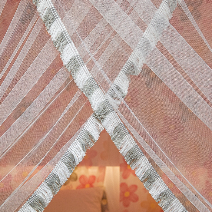 91家纺网 家纺一手货源 找家纺 （总）锦逸家居 2025新款四季款三开门落地床幔蚊帐