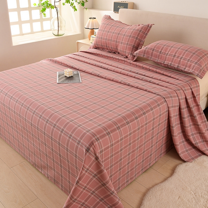 91家纺网 家纺一手货源 找家纺 润淳家居 2025新款老粗布三件套及单品 格调爱雅