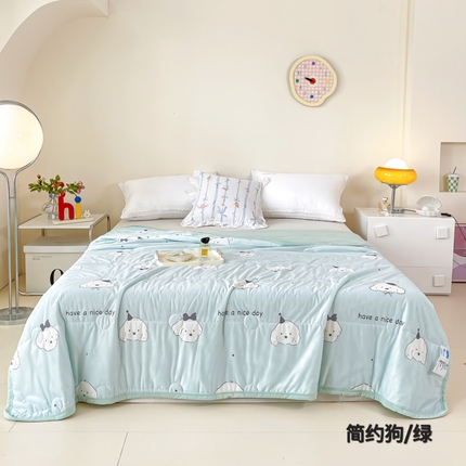 91家纺网 家纺一手货源 找家纺 （总）悦织湾家纺2025新款冰丝冰激凌夏被