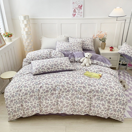 91家纺网 家纺一手货源 找家纺 （总）汣沐生活 2025新款针织棉印花款四件套