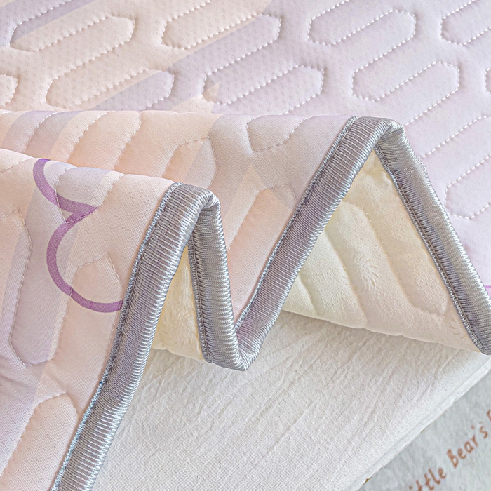 91家纺网 家纺一手货源 找家纺 富馨莱 2025新款A类凉感丝空气纤维凉席学生款 菲菲兔-紫