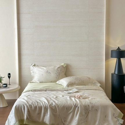 佳汐蓝 2025新款60S天丝数码印花夏被系列花卉款 南枝清影