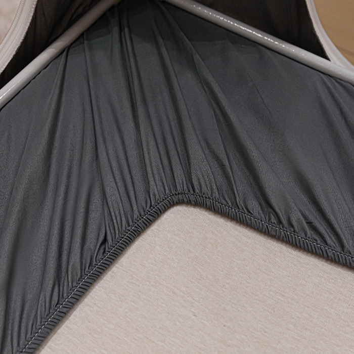 91家纺网 家纺一手货源 找家纺 锦逸家居 2025新款坐床式防摔遮光蚊帐 时尚英伦-不遮光