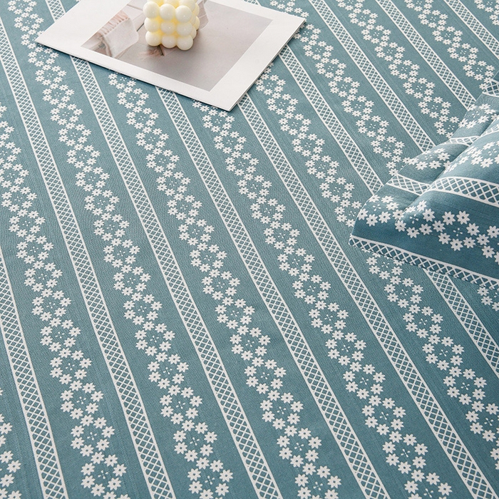 91家纺网 家纺一手货源 找家纺 润淳家居 2025新款老粗布三件套及单品 花条时尚 蓝