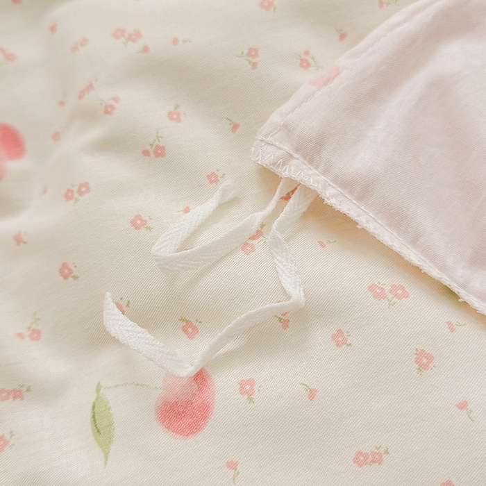 91家纺网 家纺一手货源 找家纺 绵庭家纺 2025新款12868全棉套件单品系列二单被套 樱桃甜宠