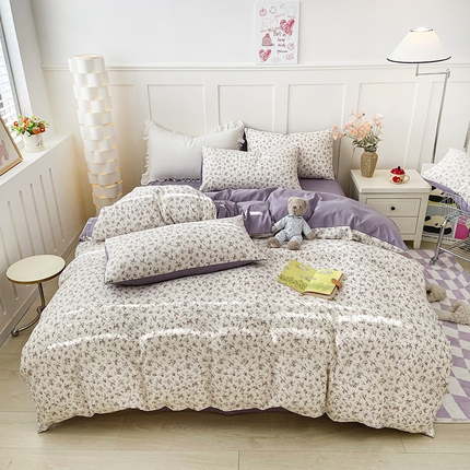 91家纺网 家纺一手货源 找家纺 （总）汣沐生活 2025新款针织棉印花款四件套