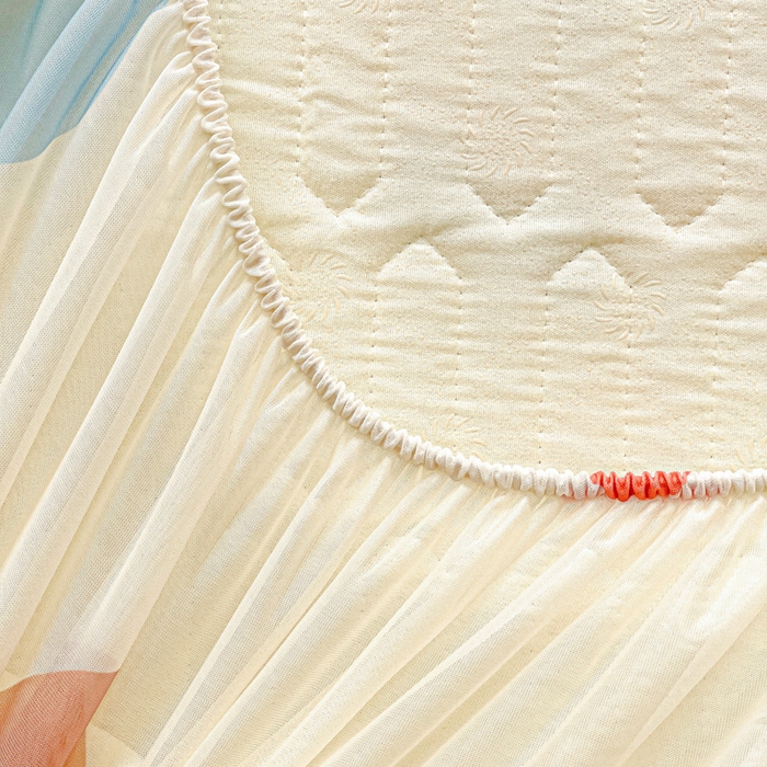 91家纺网 家纺一手货源 找家纺 富馨莱 2025新款A类凉感丝空气纤维凉席床笠款 点点熊宝