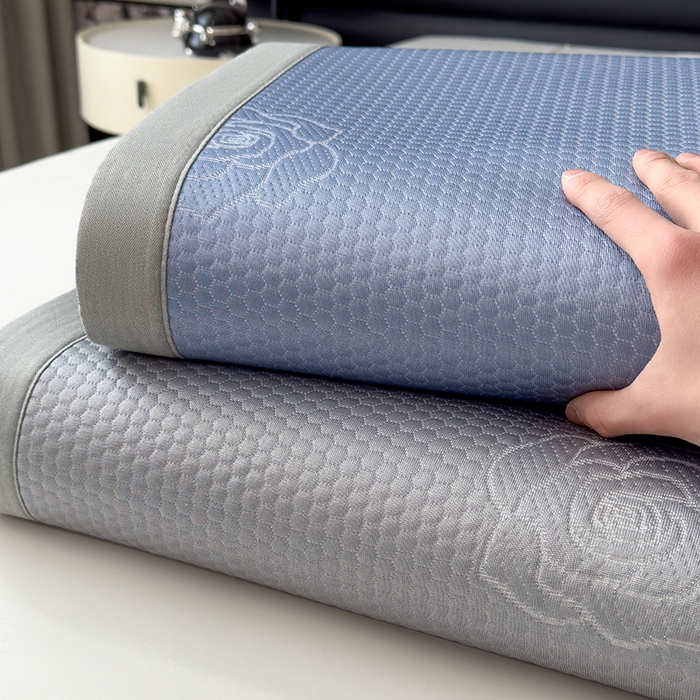 91家纺网 家纺一手货源 找家纺 欧邦 2025新款A类3D立体提花冰豆豆凉席 组合图