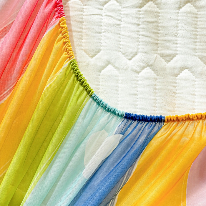 91家纺网 家纺一手货源 找家纺 （总）富馨莱 2025新款A类凉感丝空气纤维凉席床笠款