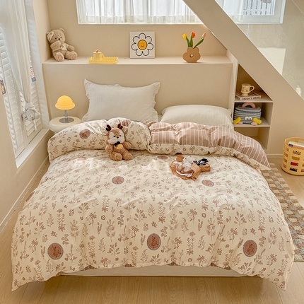 91家纺网 家纺一手货源 找家纺 （总）绵庭家纺 2025新款12868全棉套件单品系列二单被套