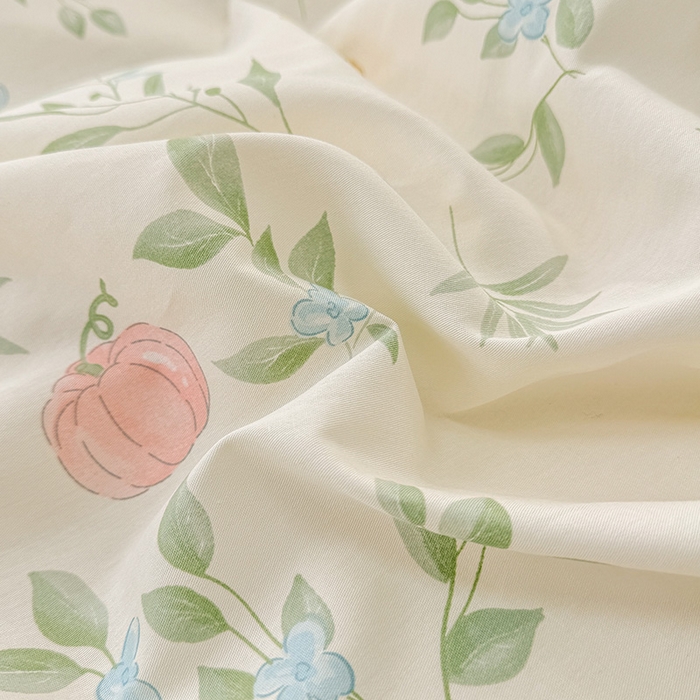 91家纺网 家纺一手货源 找家纺 绵庭家纺 2025新款12868全棉套件单品系列二单床单 轻婉花语