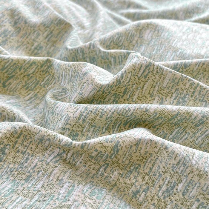 91家纺网 家纺一手货源 找家纺 简约 2025新款全棉四件套活性生态磨毛四件套 山茶诗篇-绿