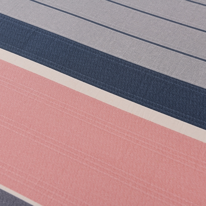 91家纺网 家纺一手货源 找家纺 润淳家居 2025新款老粗布三件套及单品 条致 粉