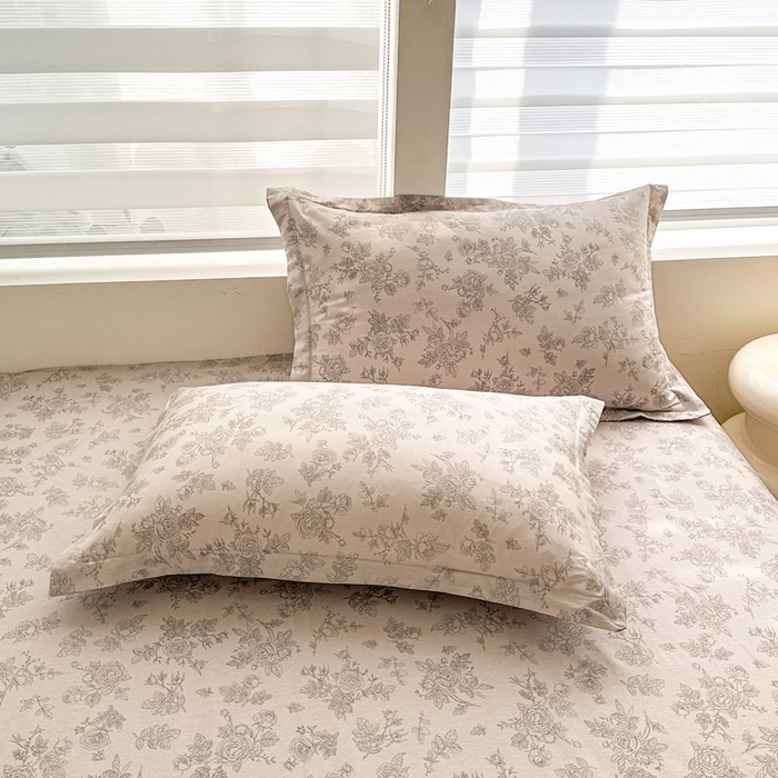 91家纺网 家纺一手货源 找家纺 绵庭家纺 2025新款12868全棉套件单品系列二单枕套 摩菲