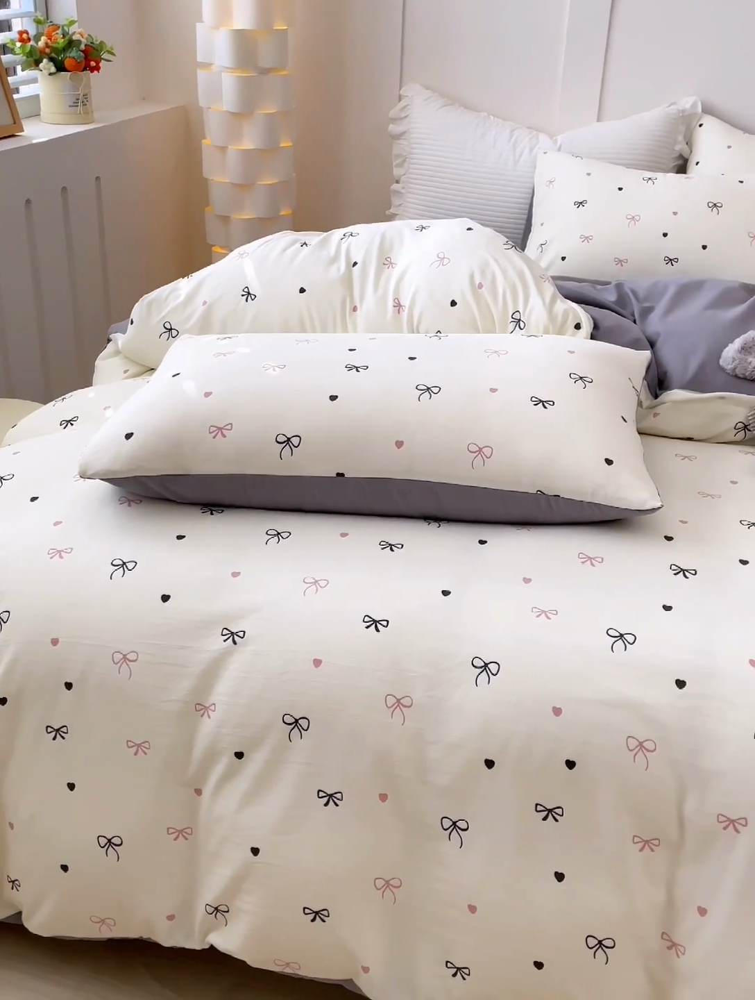 91家纺网 家纺一手货源 找家纺 汣沐生活 2025新款针织棉印花款四件套 小美满