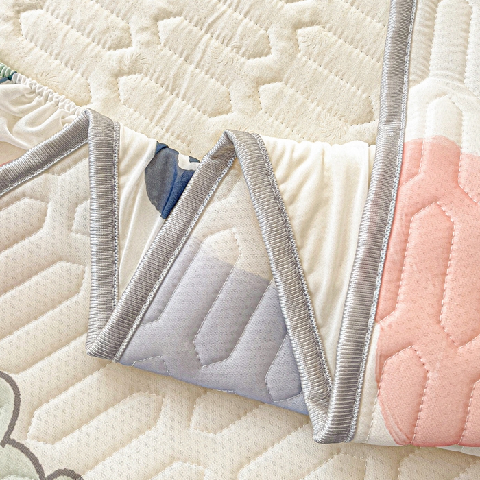 91家纺网 家纺一手货源 找家纺 富馨莱 2025新款A类凉感丝空气纤维凉席床笠款 萌萌龙